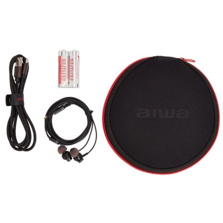 Aiwa PCD-810RD Reproductor de CD/MP3 Portátil Negro y Rojo